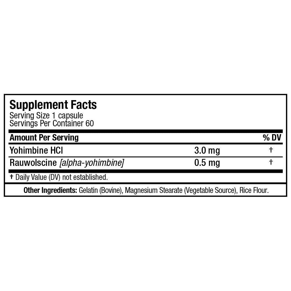 ALLMAX Yohimbine + Rauwolscine Capsules, 60 Capsules