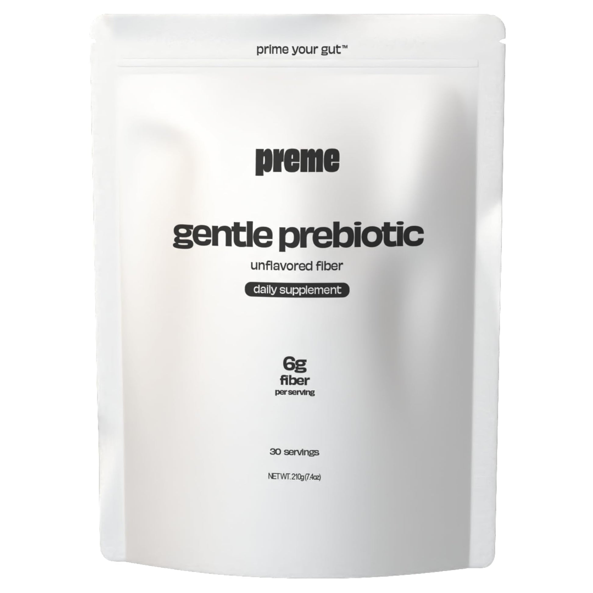 Preme Gentle Prebiotic Fiber Powder 7.4 Ounce