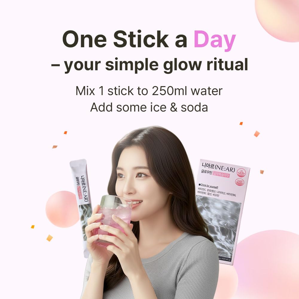 NE:AR Glow Boost Drink Powder Stick, 14 Sticks