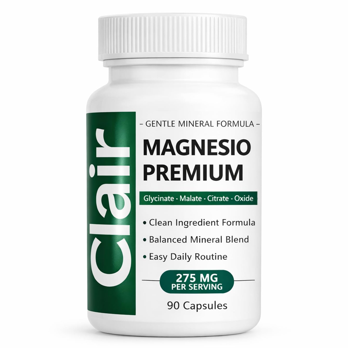 Clair Magnesio Magnesium Glycinate Capsules, 90 Capsules