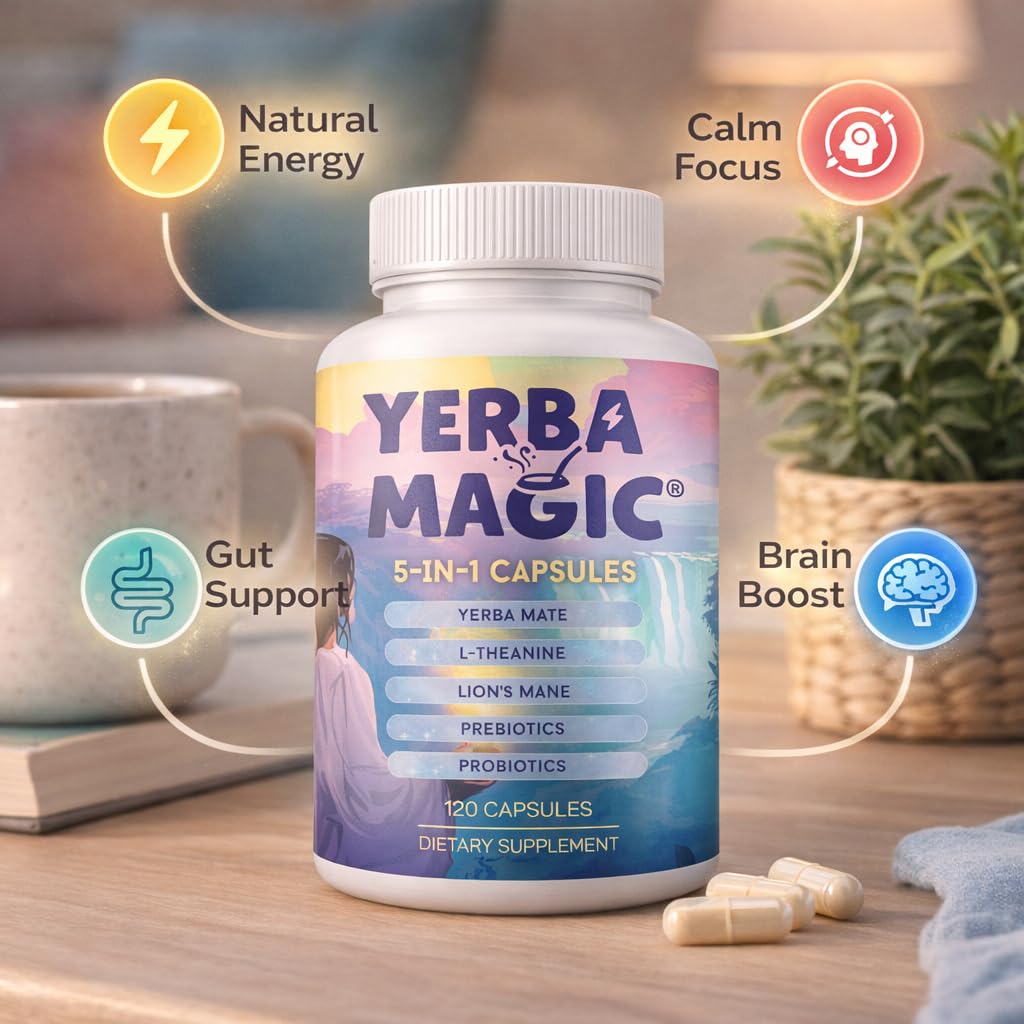 Brainista Yerba Magic 5-in-1 Capsules 120 Count
