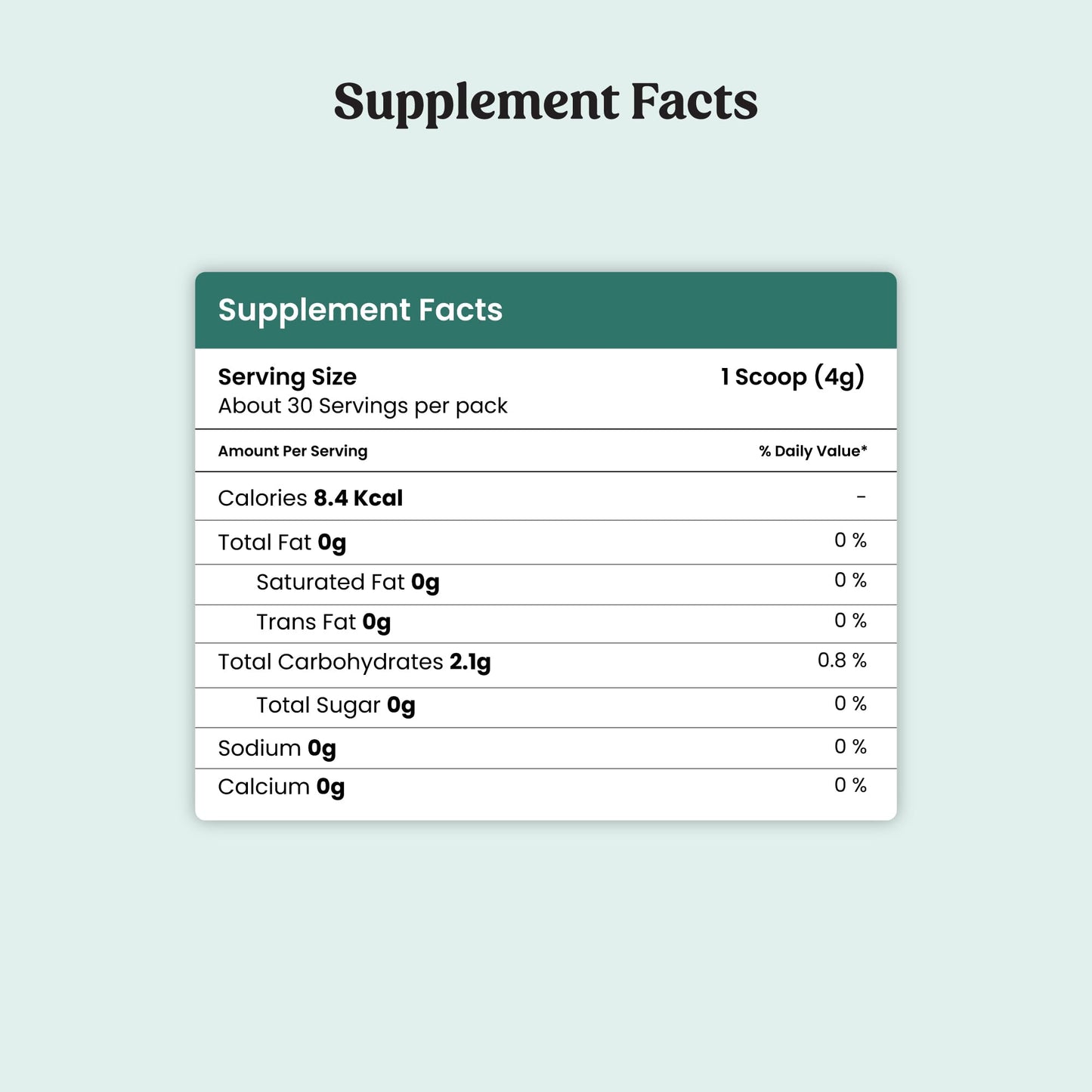 Glosense Hair You Glo Plant-Based Biotin Supplement Powder 4.23 oz