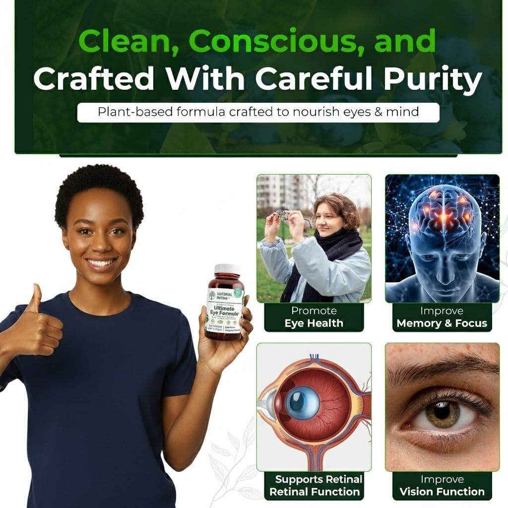 Natural Nutra Ultimate Eye Health Supplement Bilberry & Blueberry Extract Capsule, 30 Capsules