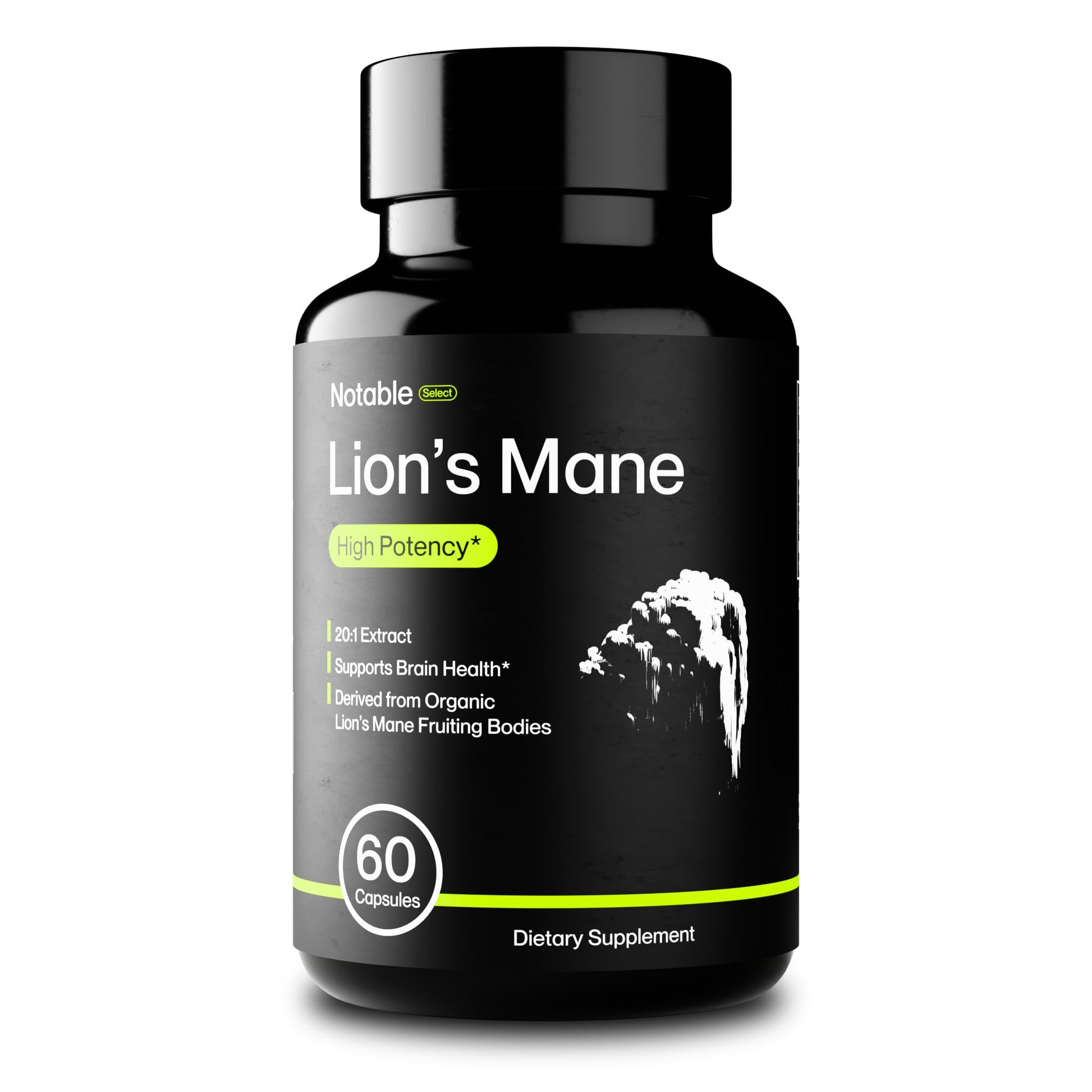 Notable Lion's Mane Mushroom Supplement Capsule, 1 Count