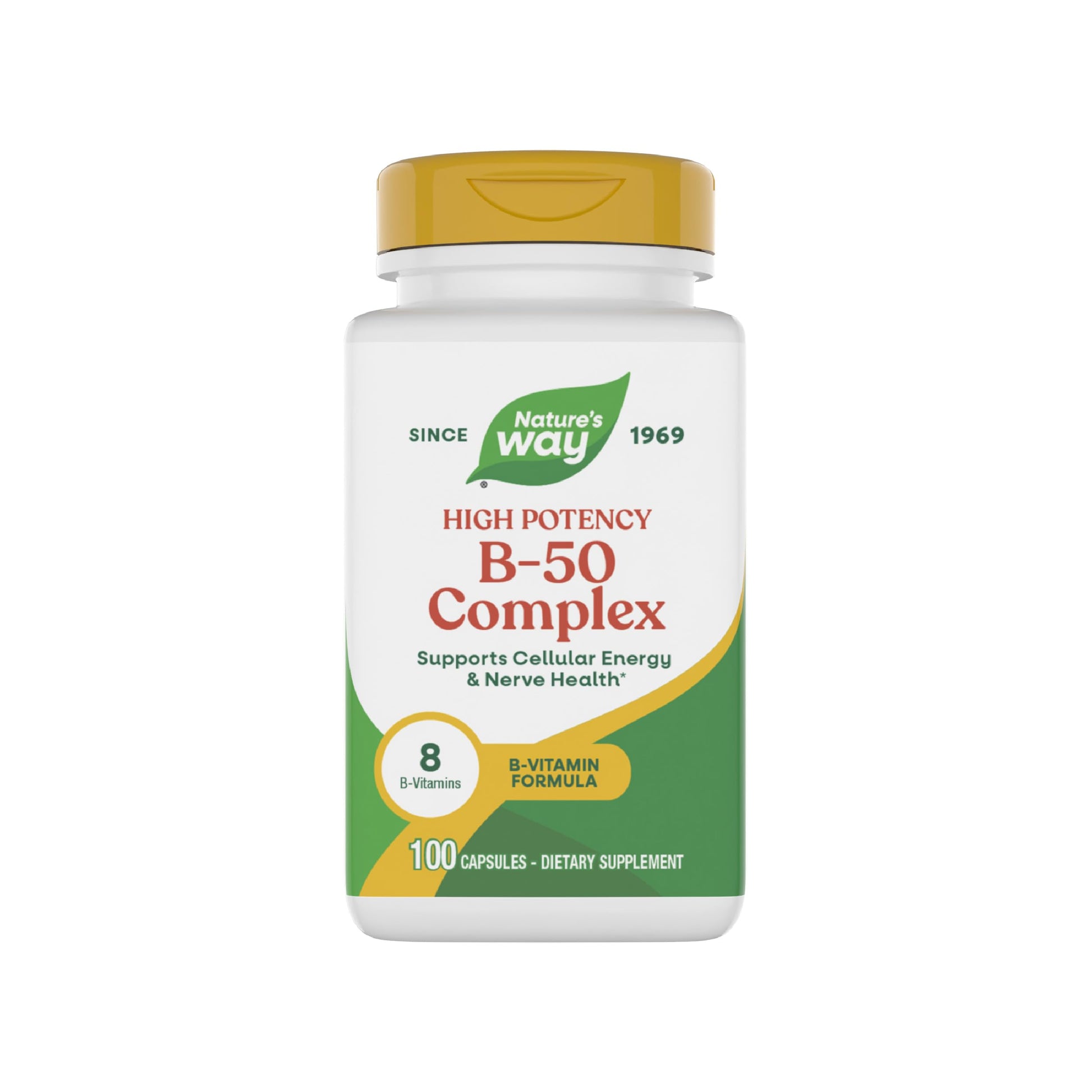 Nature's Way Vitamin B-50 Complex Capsule, 100 Count
