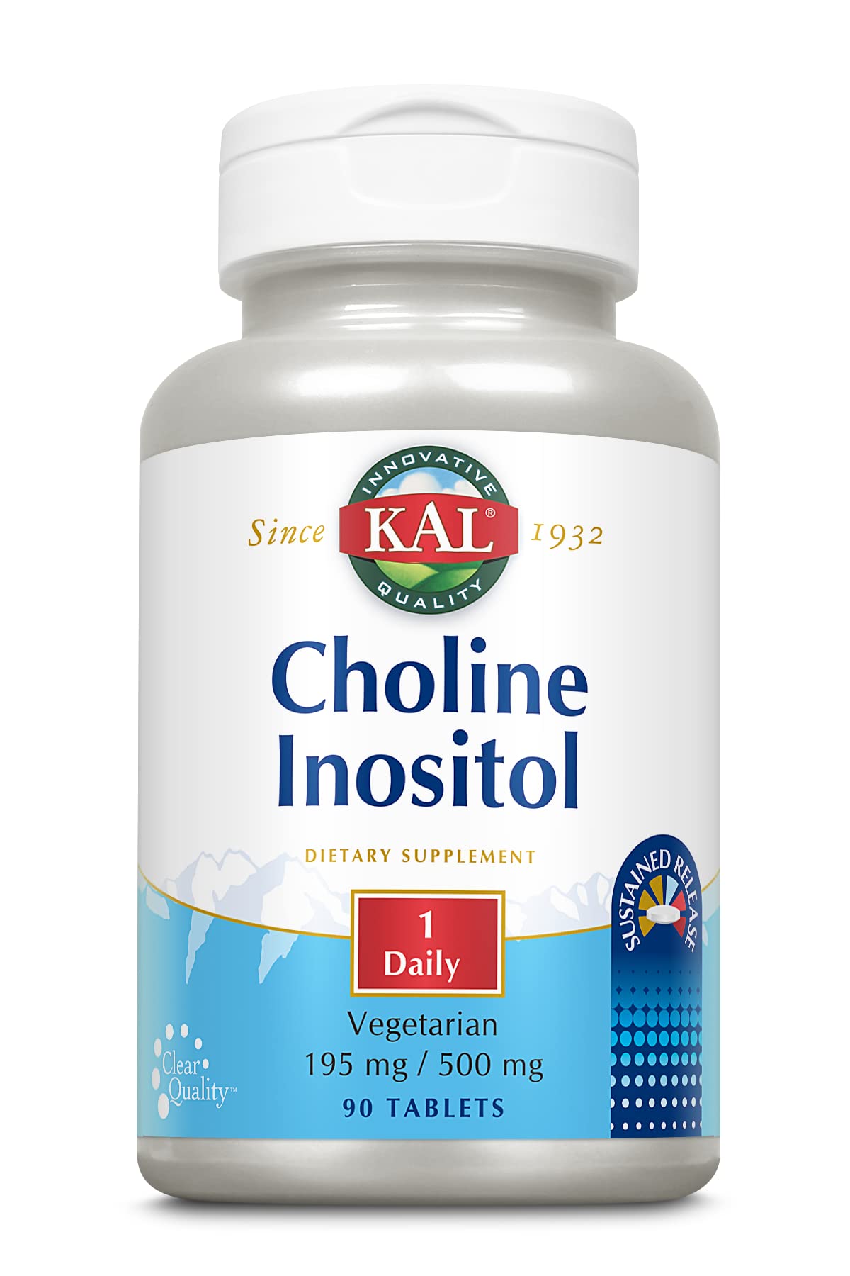 KAL Choline Inositol Tablets 195/500 mg, 90 Tablets