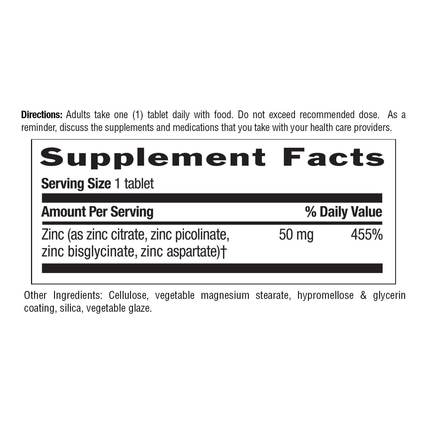 Country Life Target-Mins Zinc 50 mg 180 Tablets