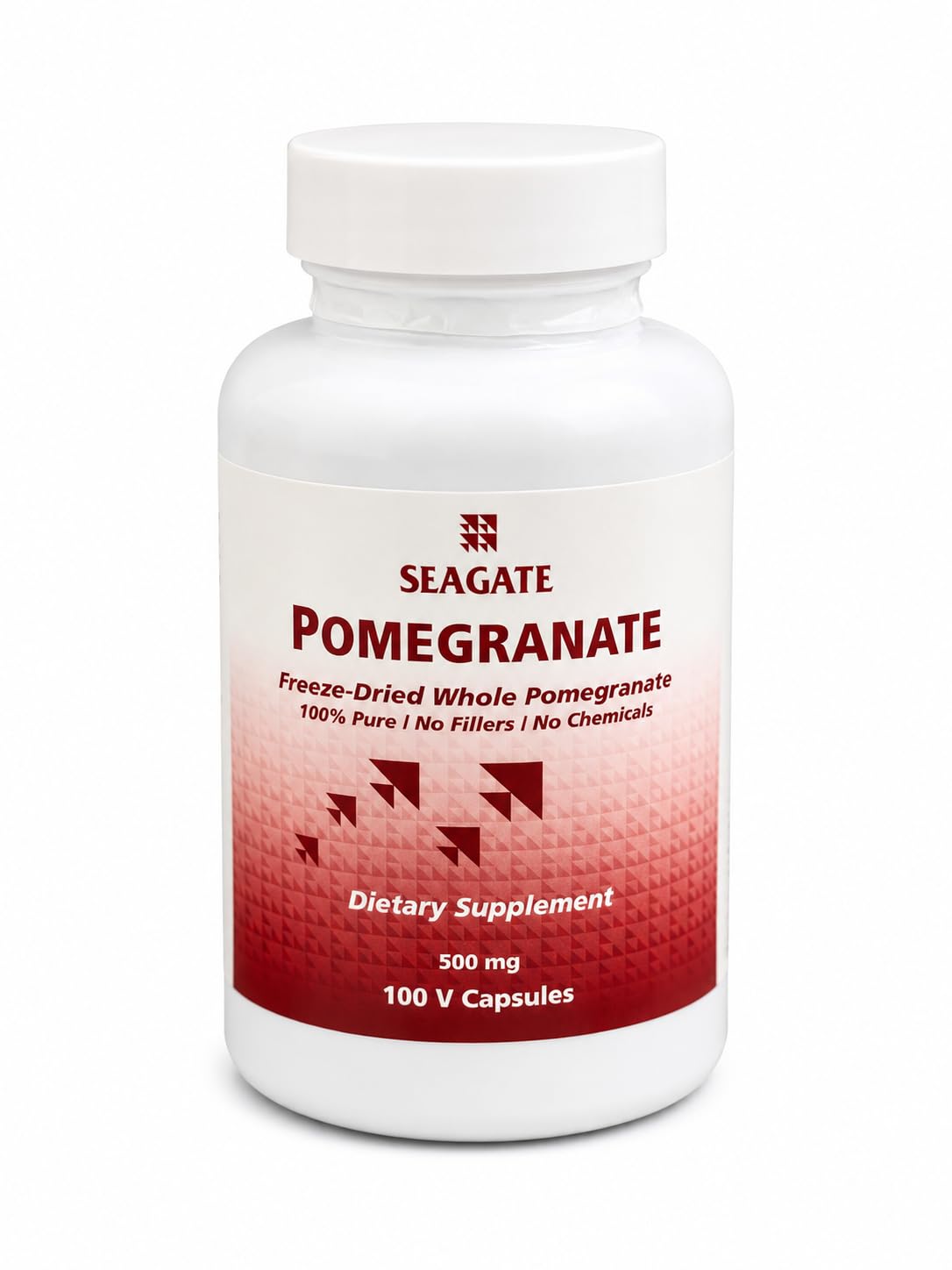 Seagate Pomegranate 500 mg Capsules, 100 Count