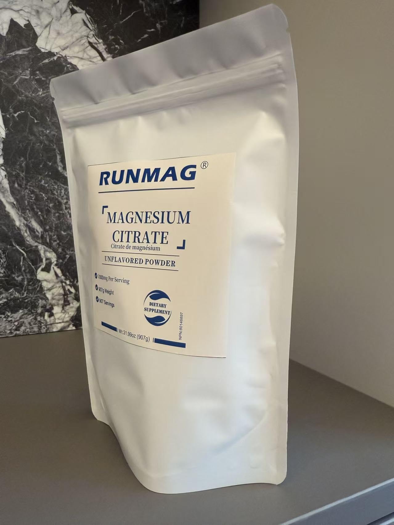 RUNMAG Magnesium Citrate Powder Pack of 199