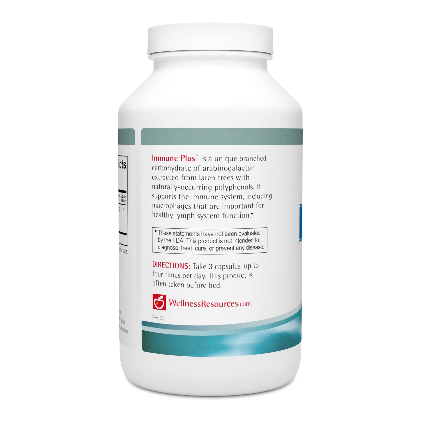 Wellness Resources Immune Plus Arabinogalactan Capsules, 300 Capsules