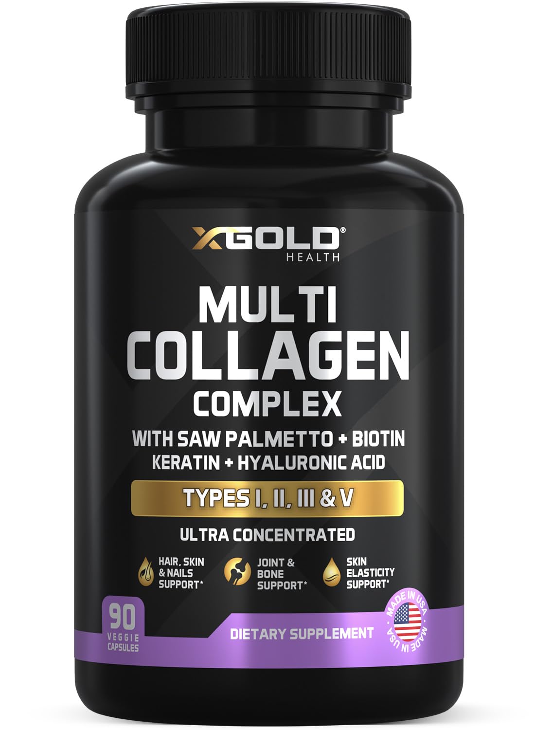 X Gold Health Collagen Complex Capsules, 90 Capsules