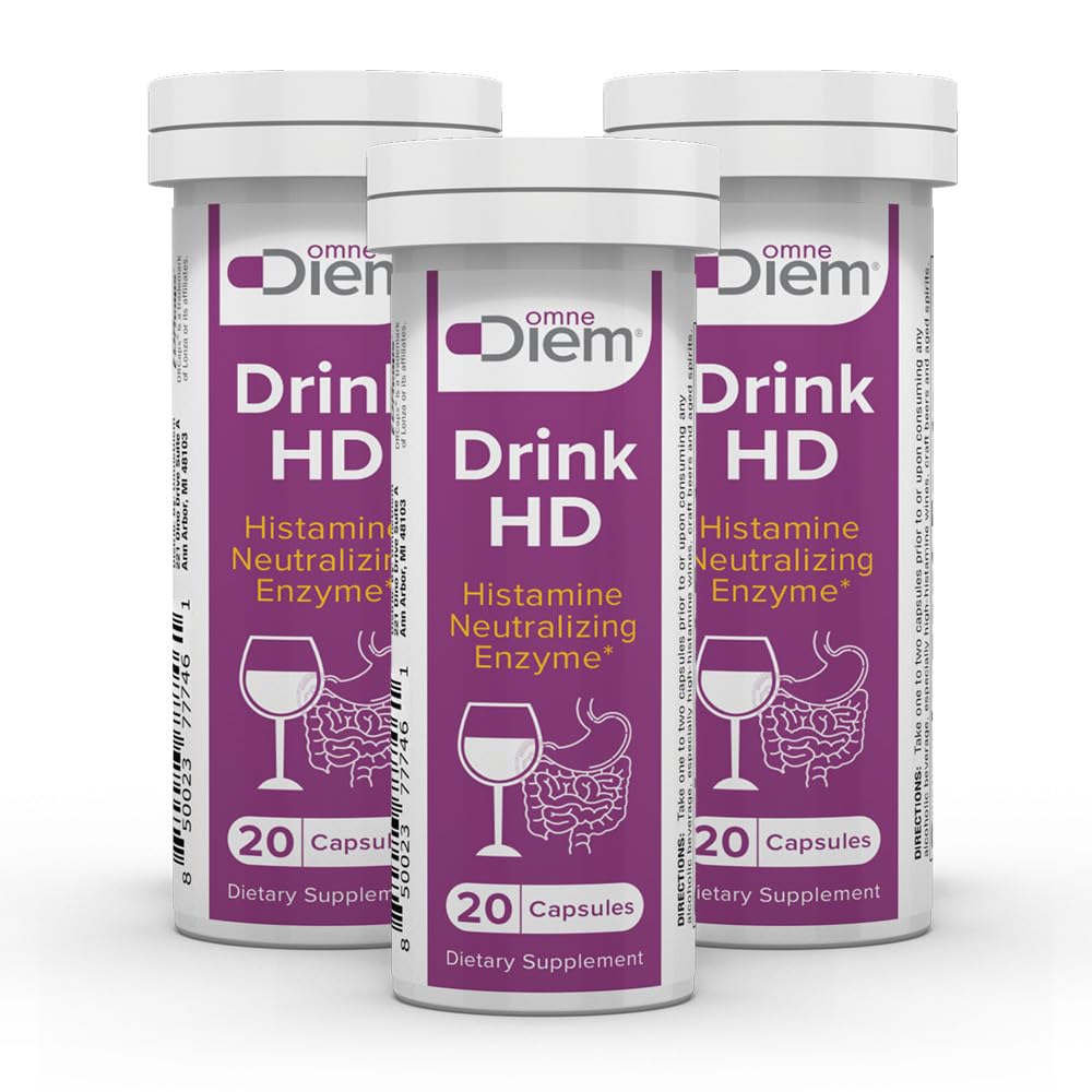 Omne Diem DrinkHD DAO Enzyme with Diamine Oxidase Capsules 60
