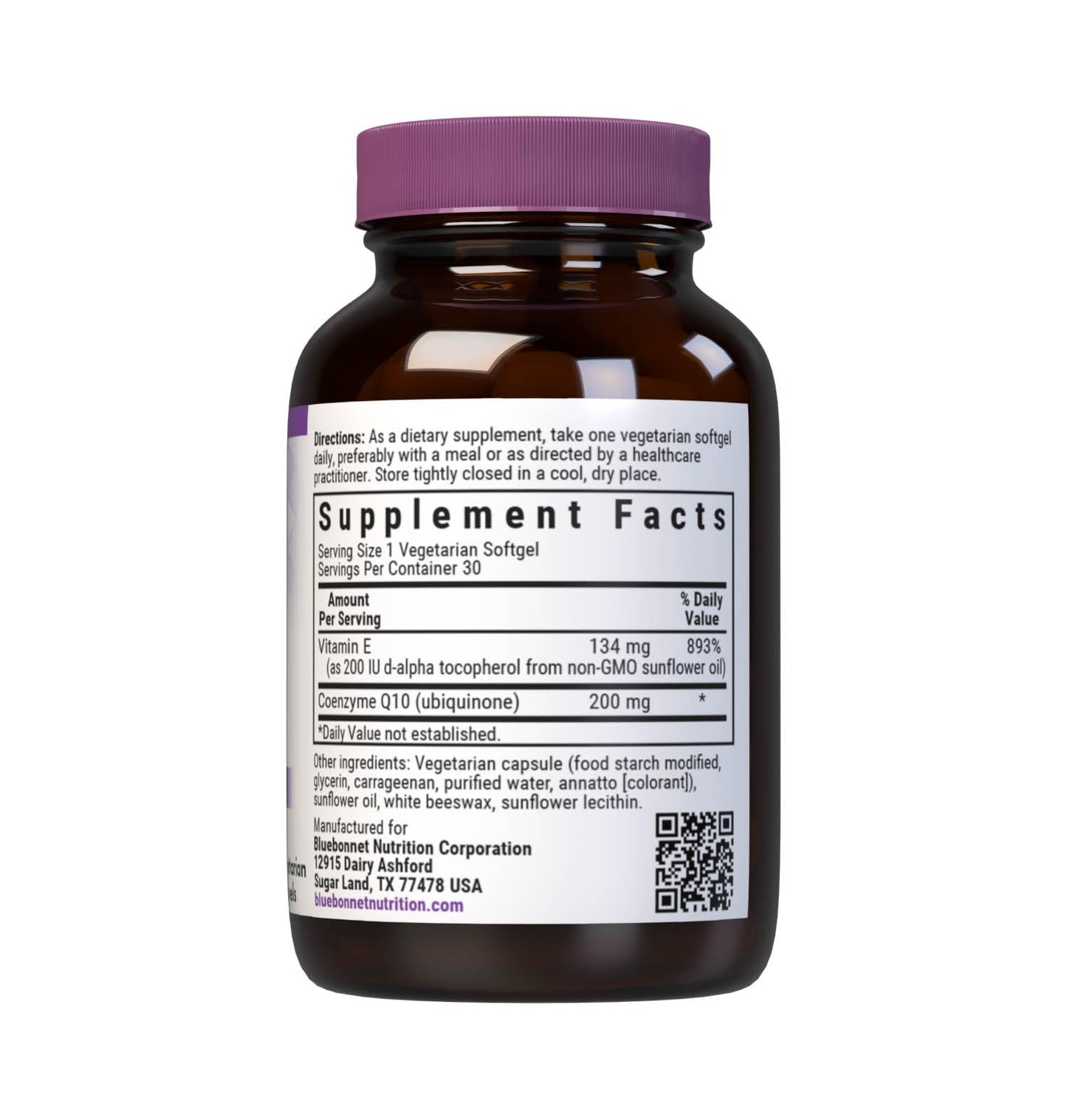BlueBonnet CoQ10 200mg Softgels, 60 Vegetarian Softgels