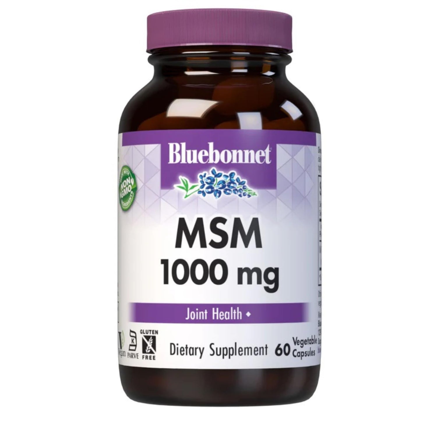 BlueBonnet MSM 1000mg Methylsulfonylmethane Sulfur Supplement - 60 Capsules