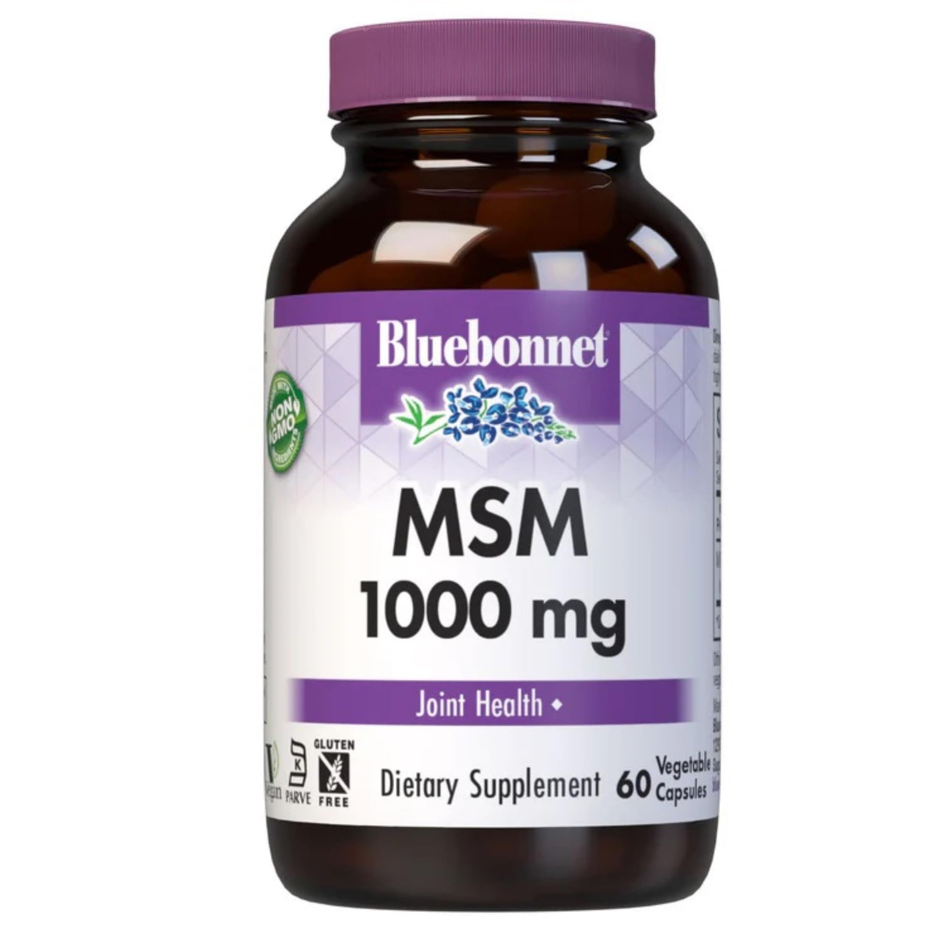 BlueBonnet MSM 1000mg Methylsulfonylmethane Sulfur Supplement - 60 Capsules