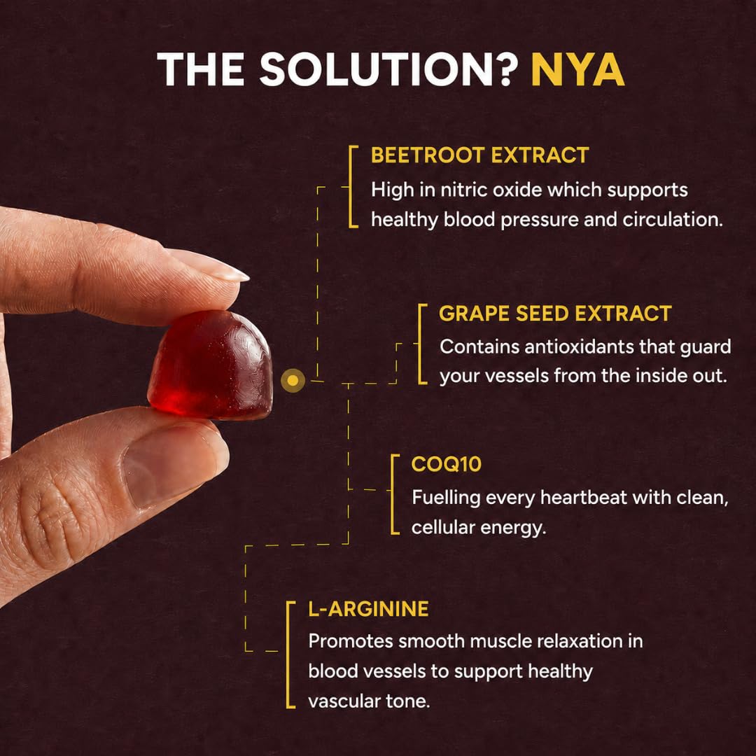 Pricyru NYA Organic Beetroot Gummies, 90 Count