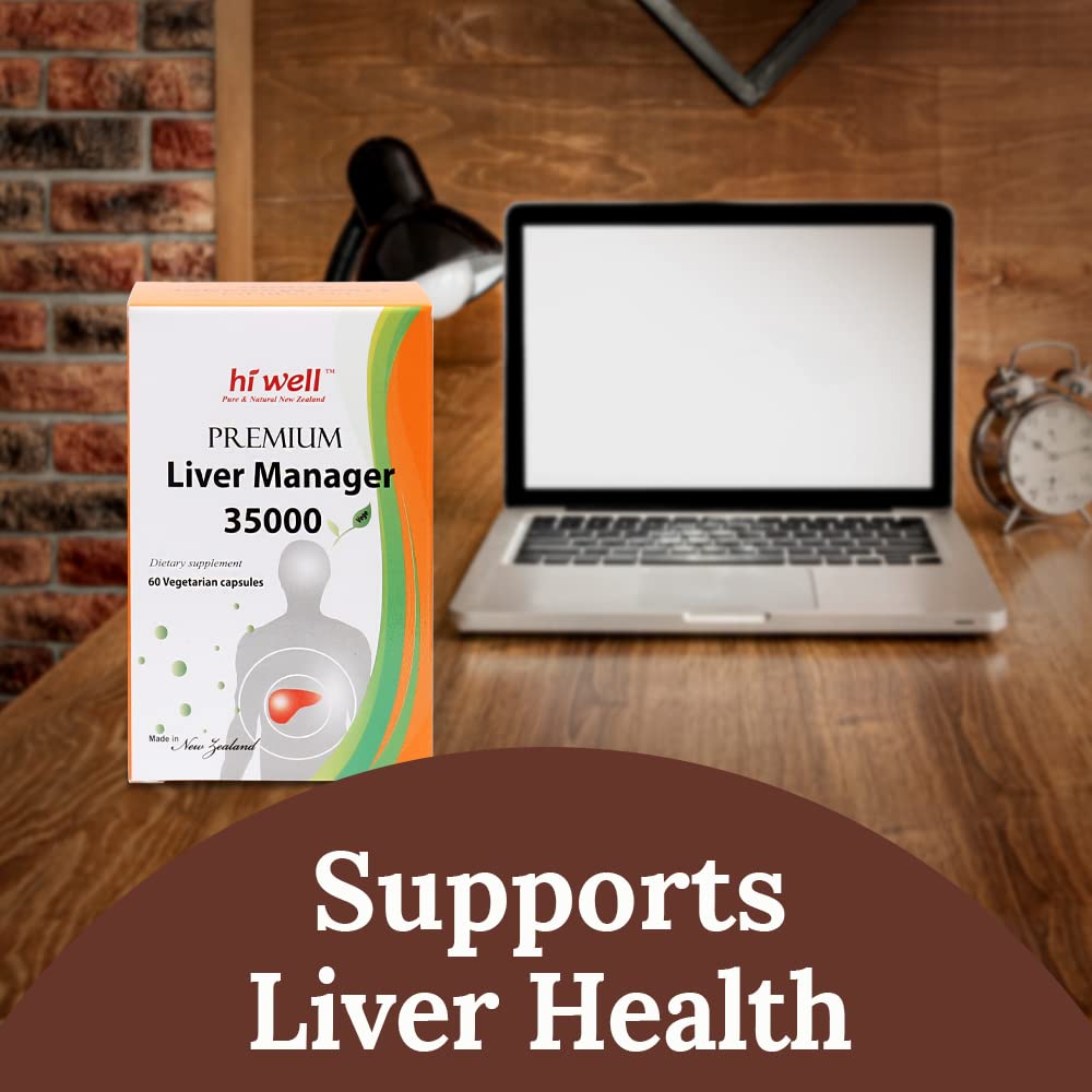 HI WELL PURE & NATURAL NEW ZEALAND Premium Liver Manager 35000 Capsule 60