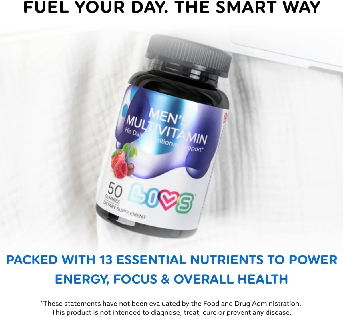 LIVS Men’s Multivitamin Gummies, 2-Pack, 100 Count