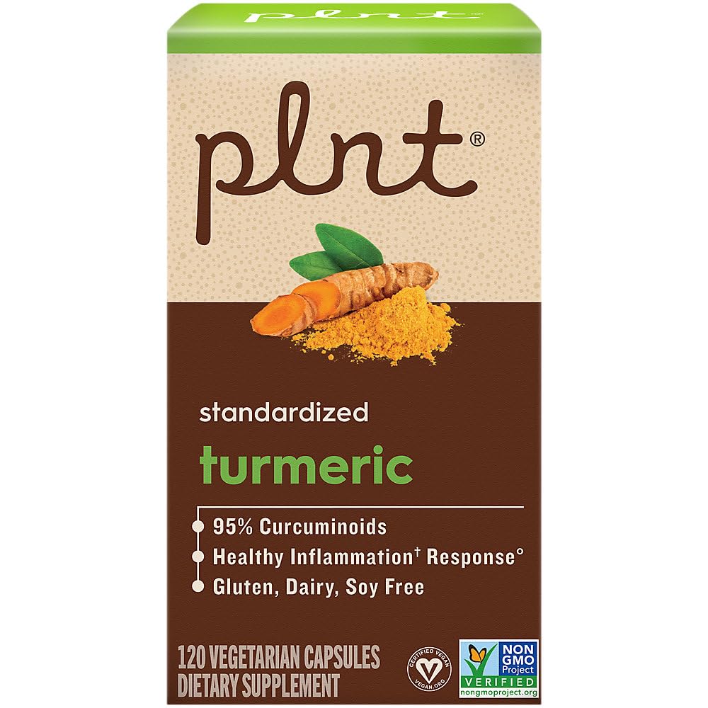 plnt Turmeric with 95% Curcuminoids Supports a Healthy Inflammation Response 450 mg 120 Capsules