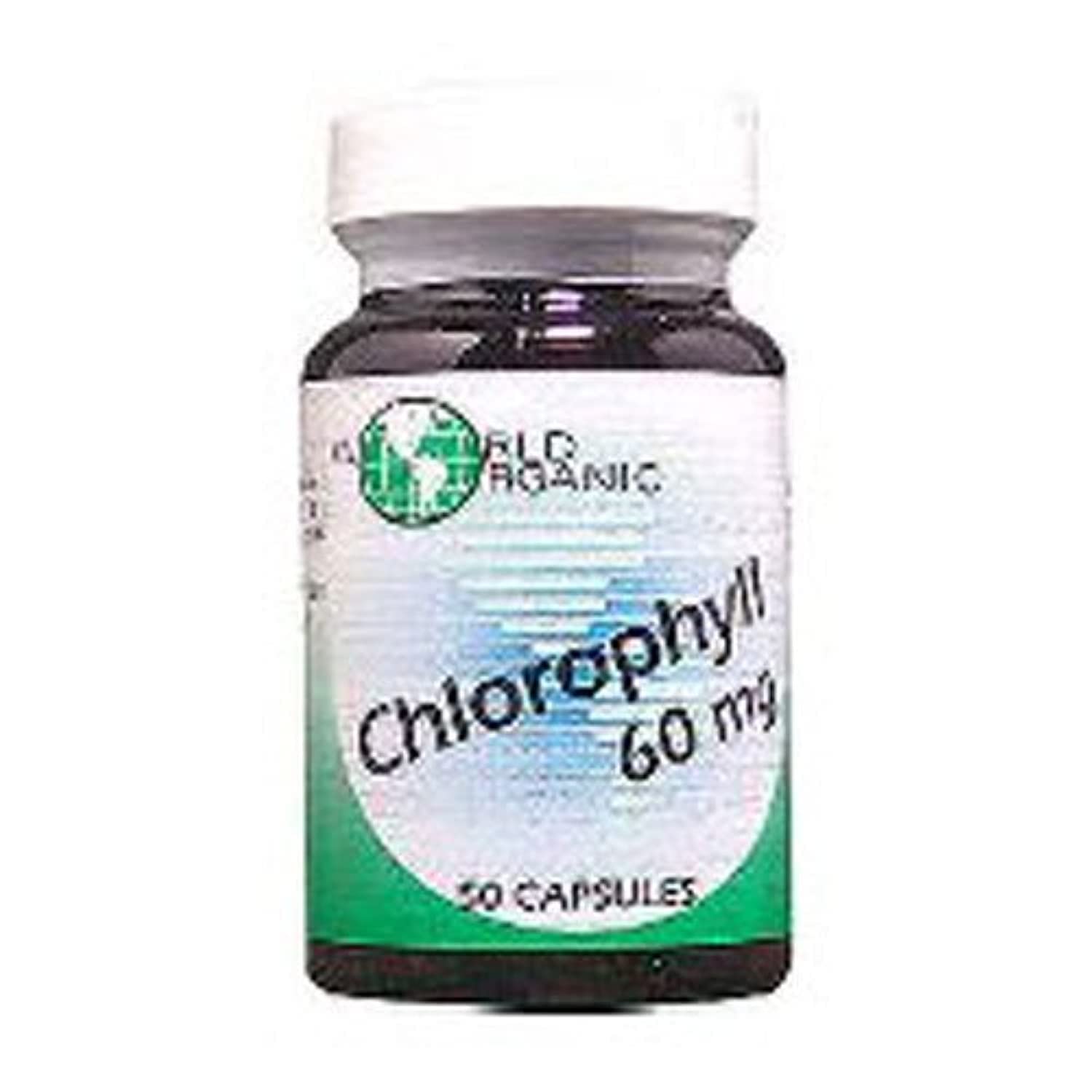 World Organics Chlorophyll 60mg Capsule, 100 Count