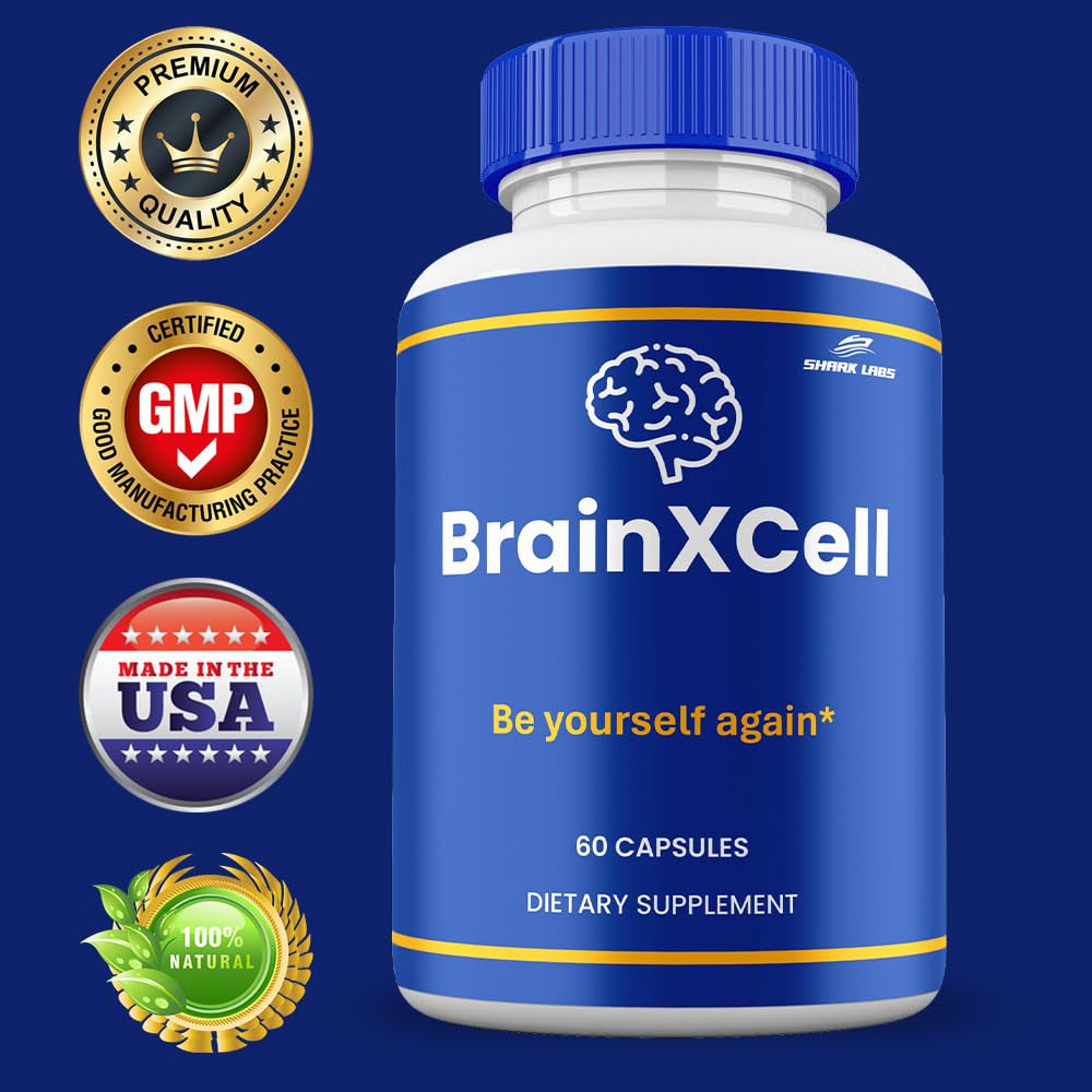Shark Labs BrainXCell Capsules, 60 Count