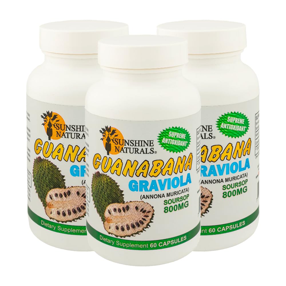Sunshine Naturals Graviola Supplement Capsule 180 Capsules