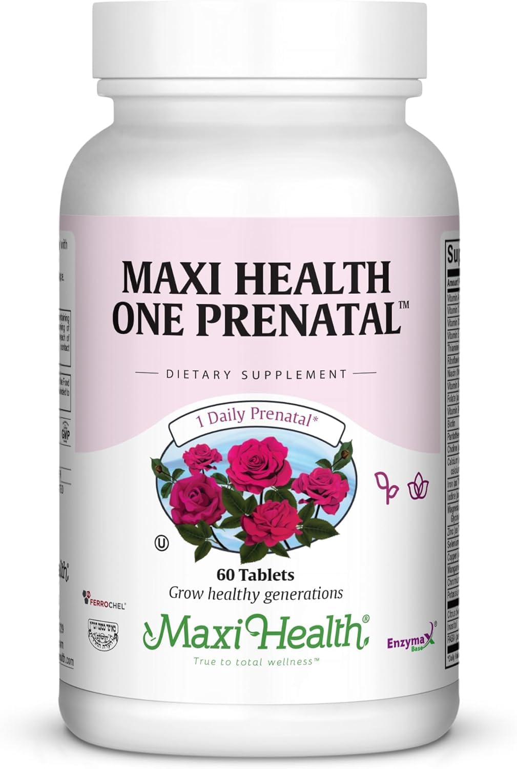 Maxi Health Prenatal Vitamins for Women Tablets, 60 Count