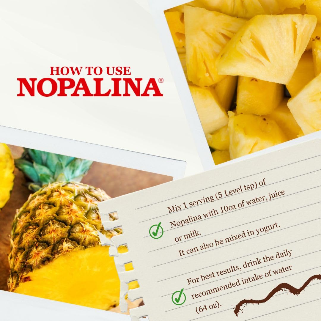 Nopalina Fiber Formula Pineapple Powder 16 oz