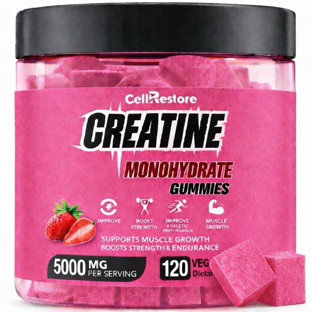 CellRestore Creatine Monohydrate Gummies 120 Count