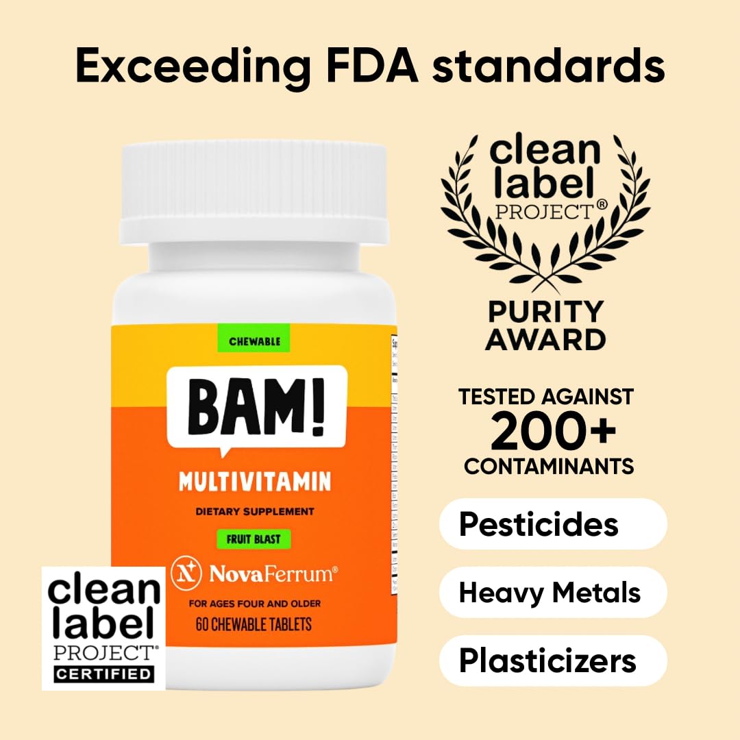 NovaFerrum BAM Chewable Multivitamin 60 Chewable Tablets