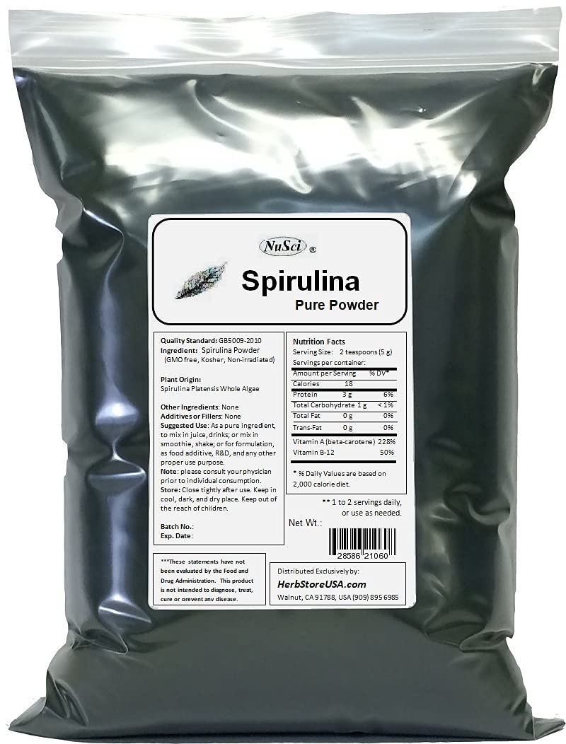 NuSci Spirulina Powder 176.37 oz