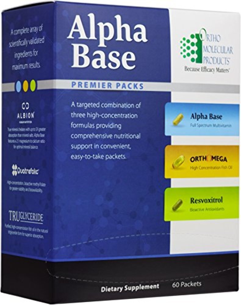 Ortho Molecular Products Alpha Base Premier Packs 60 Capsules