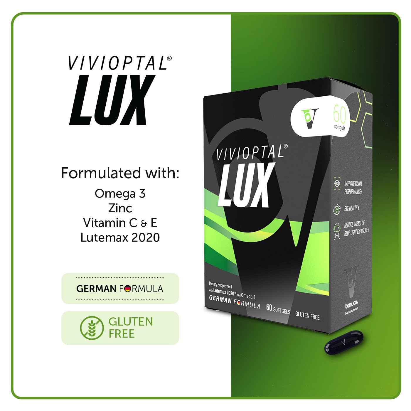Vivioptal Vitamins Lux Softgels, 60-Count