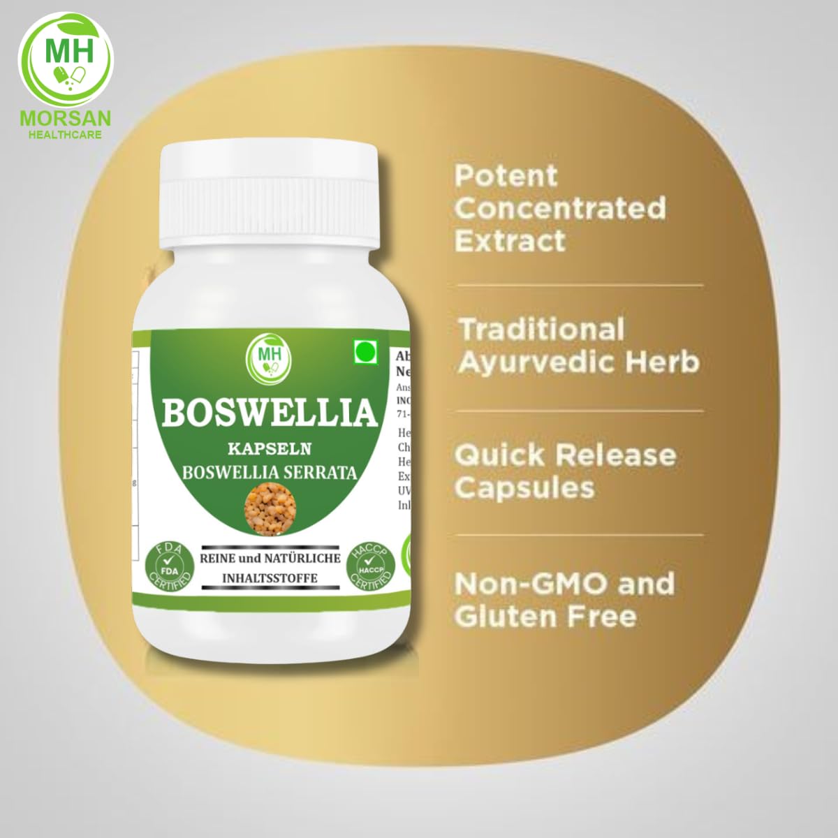 Morsan Healthcare Boswellia Capsules, 60 Capsules