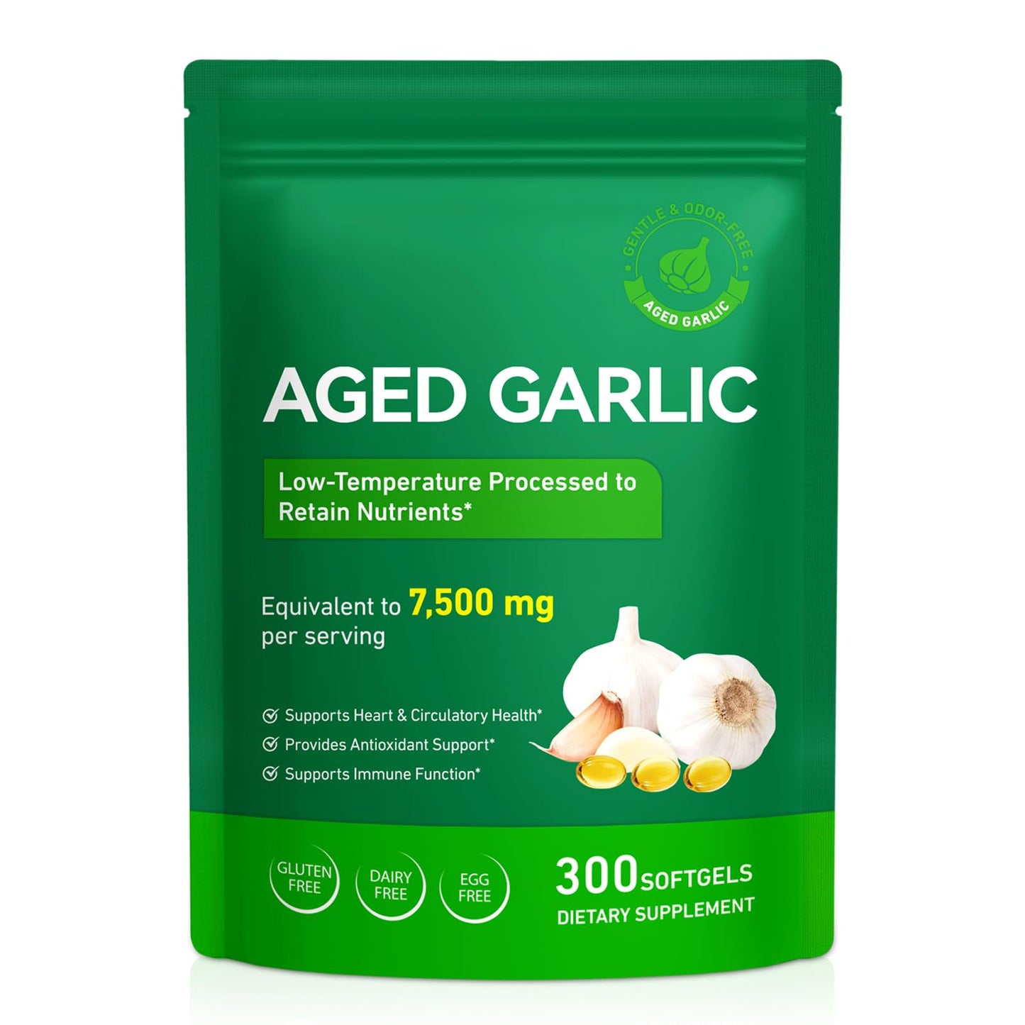 vopxccvy Aged Garlic Extract Softgels 300
