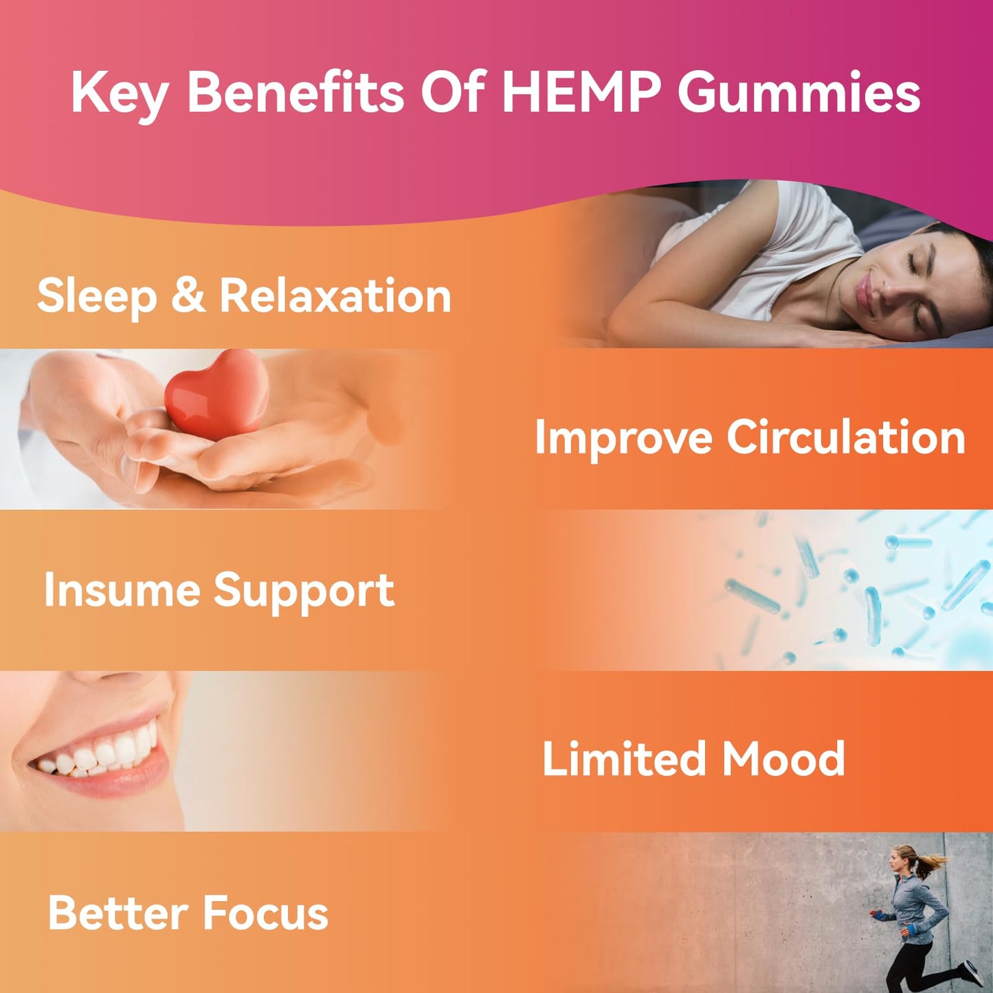 Babivek Hemp Gummies for Women & Men – Hemp Seed Oil Gummies, 120 Count