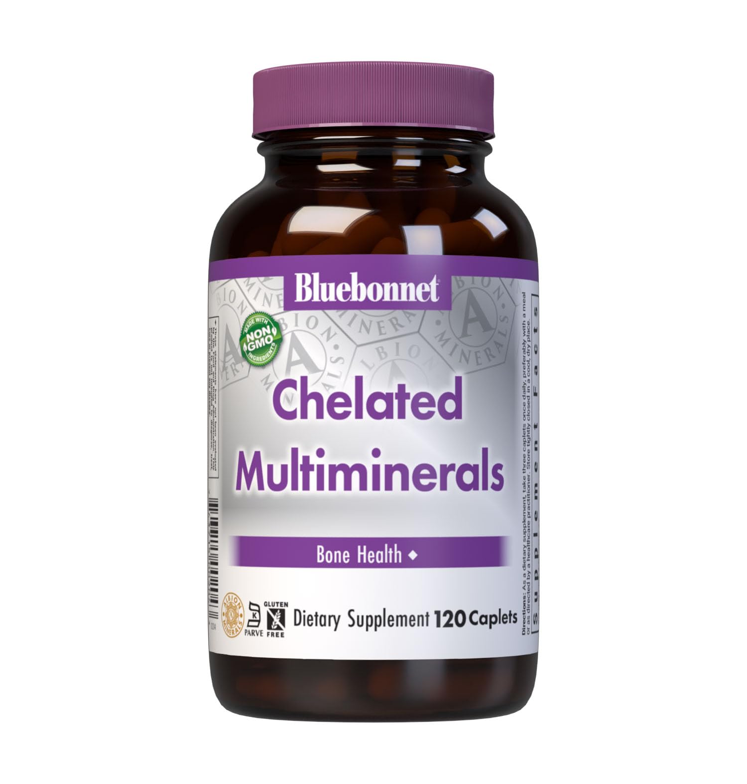 BlueBonnet High Potency Chelated Multiminerals Caplets, 120 Count