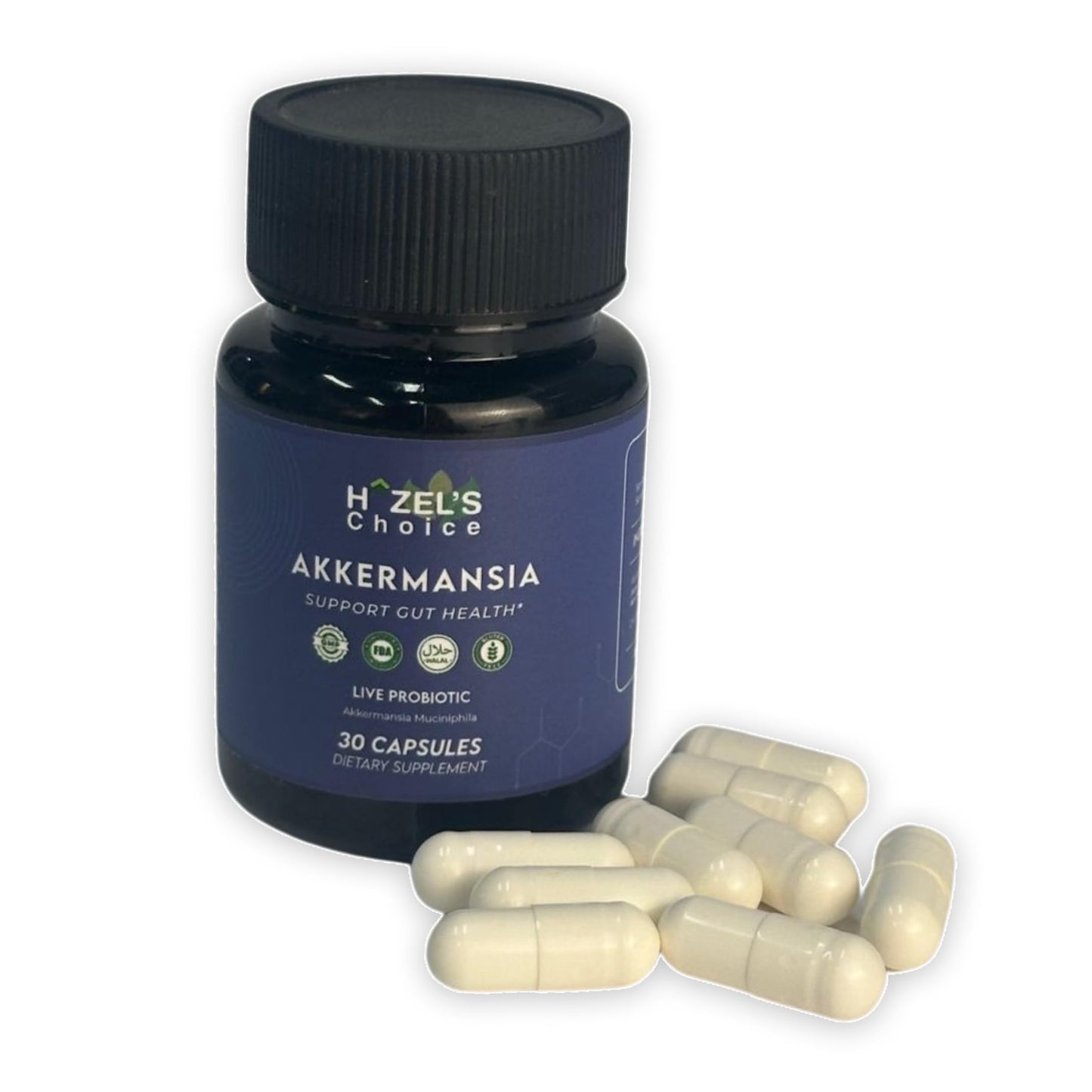 HAZEL'S Choice Akkermansia Probiotic Capsule, 30 Count