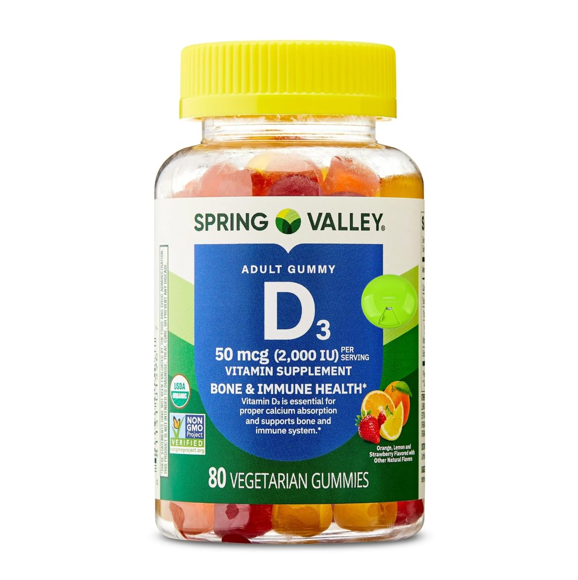 SUREFECT Vitamin D3 50 mcg (2000 IU) Gummies, 80 Count
