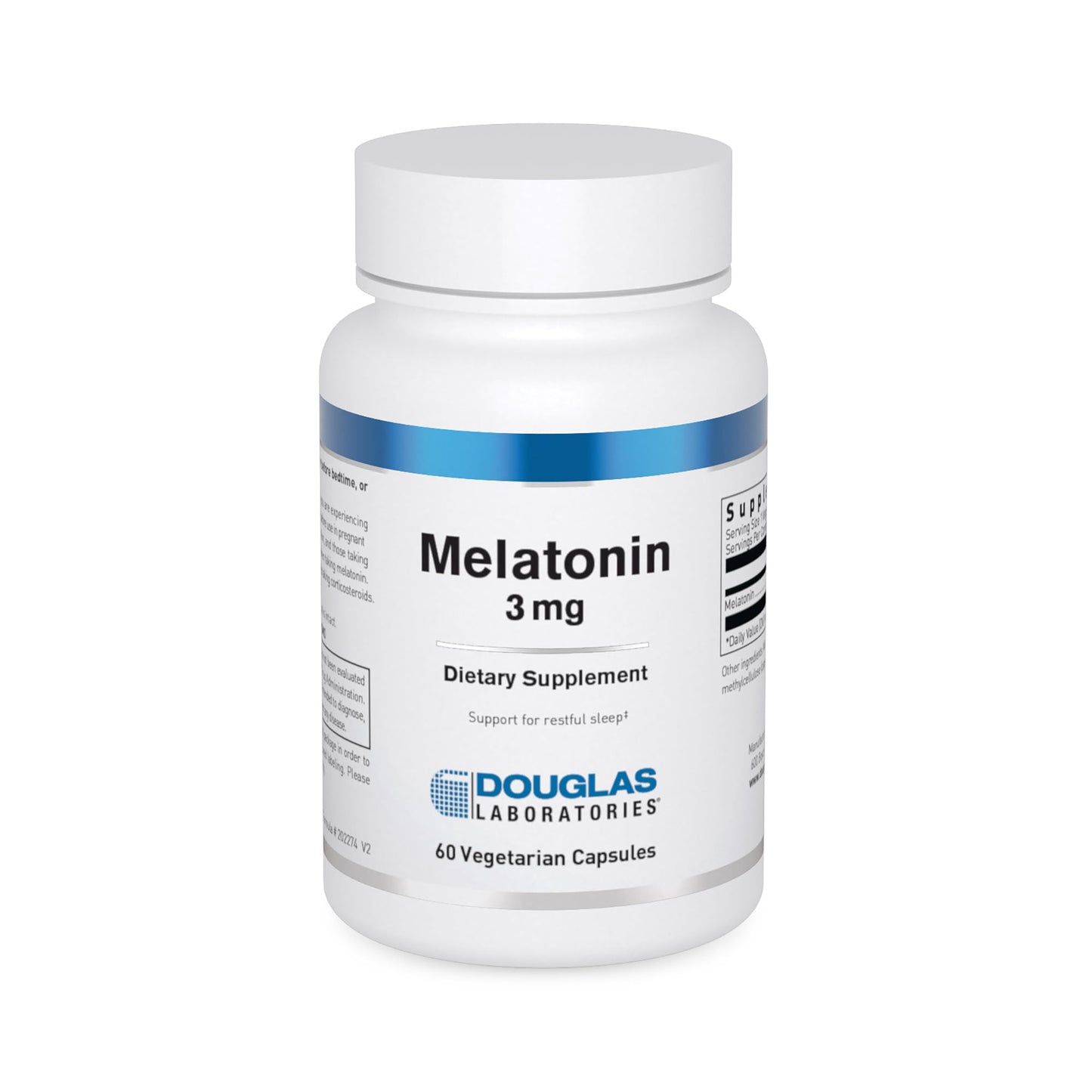 Douglas Laboratories Melatonin 3 mg Capsule, 60 Count