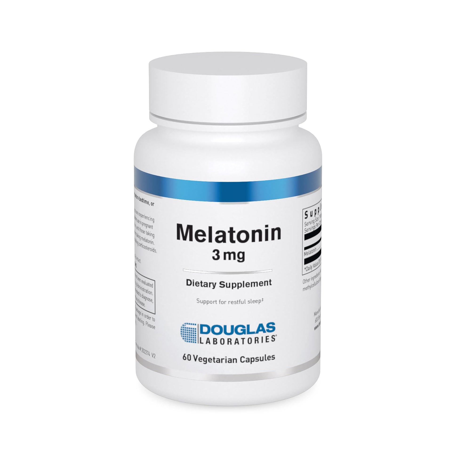 Douglas Laboratories Melatonin 3 mg Capsule, 60 Count