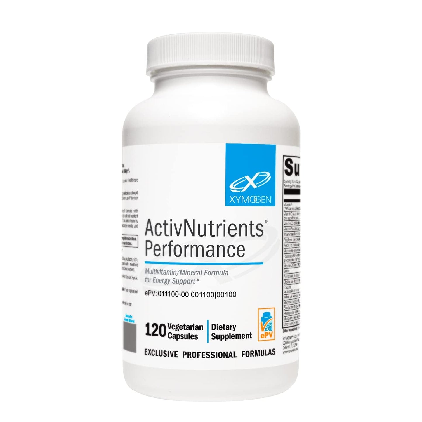 XYMOGEN ActivNutrients Performance Multivitamin & Multimineral Formula 120 Capsules