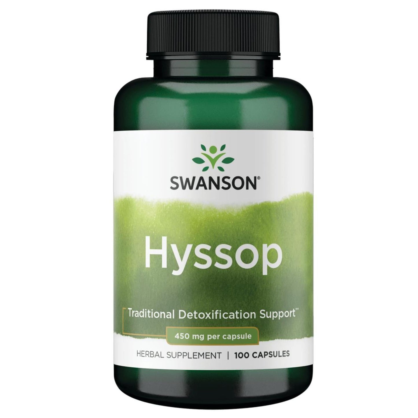 Swanson Hyssop Digestive Support 450 Milligrams, 100 Capsules