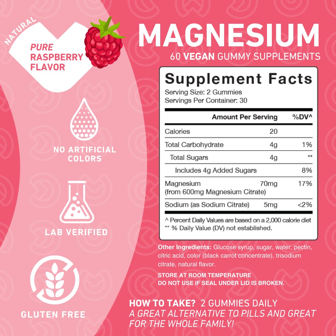 PUREFINITY Magnesium Gummies 60 Count