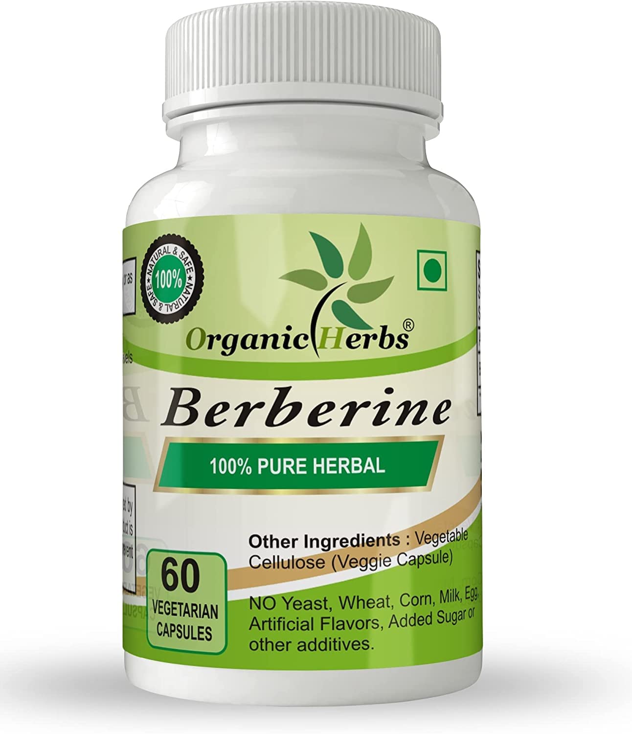 Organic Herbs Ayurvedic Berberine Capsule 1 Count