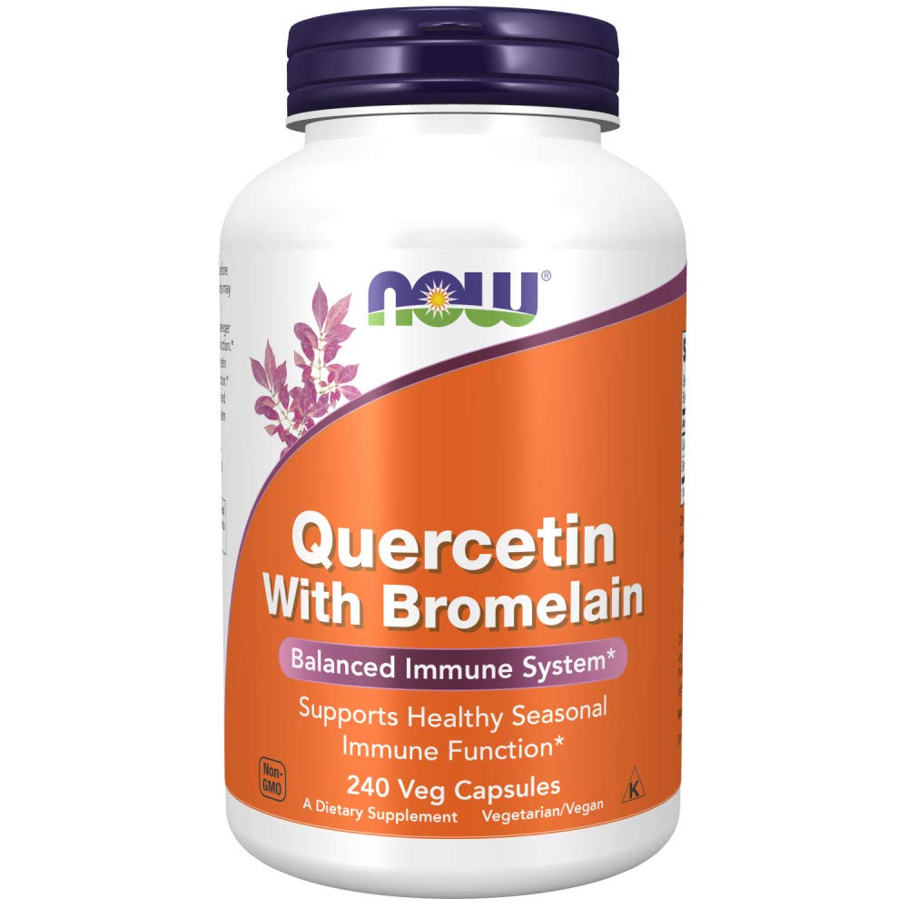 NOW Foods Quercetin with Bromelain 240 Capsules