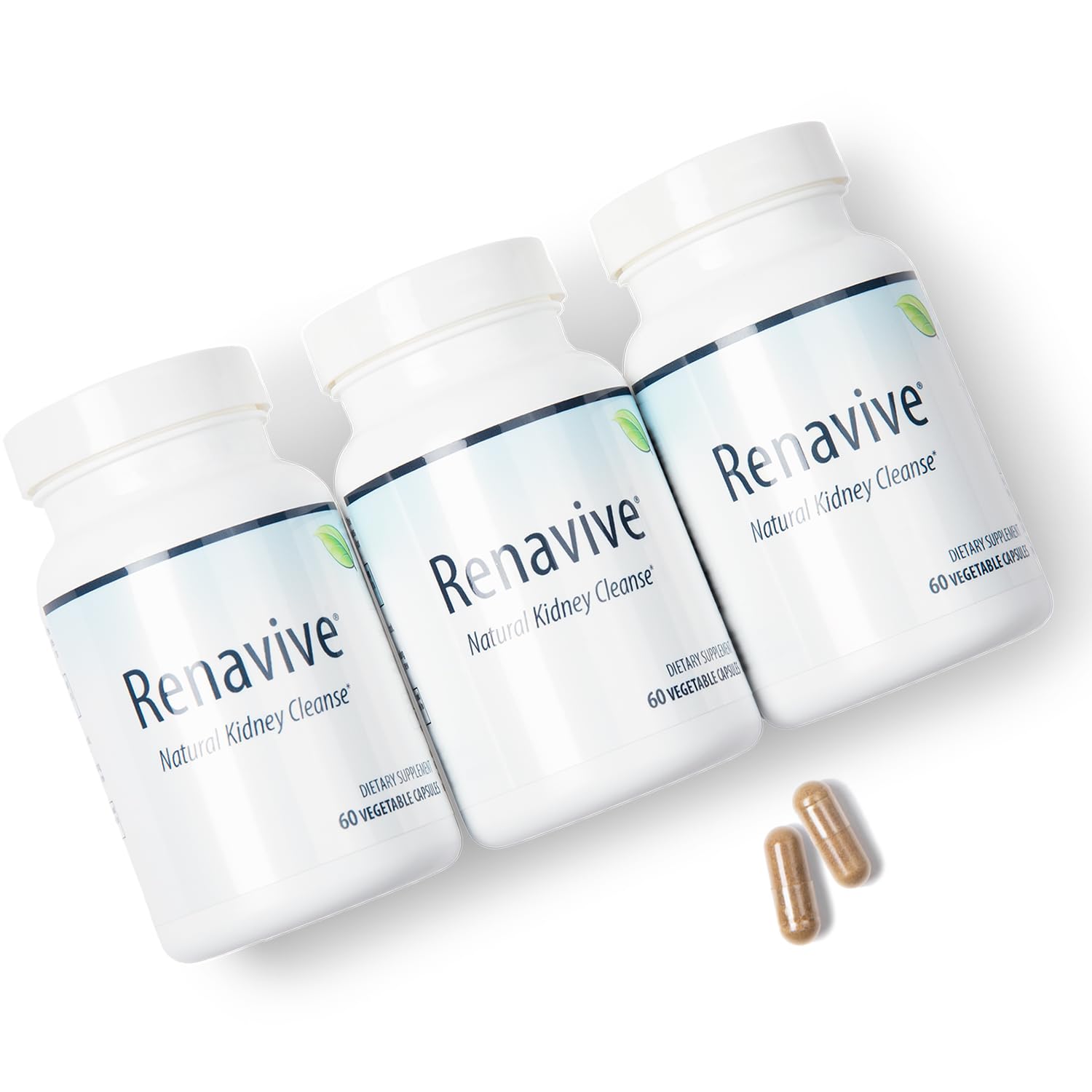 Renavive Kidney Cleanse Premium Kidney Support Capsules, 180 Capsules