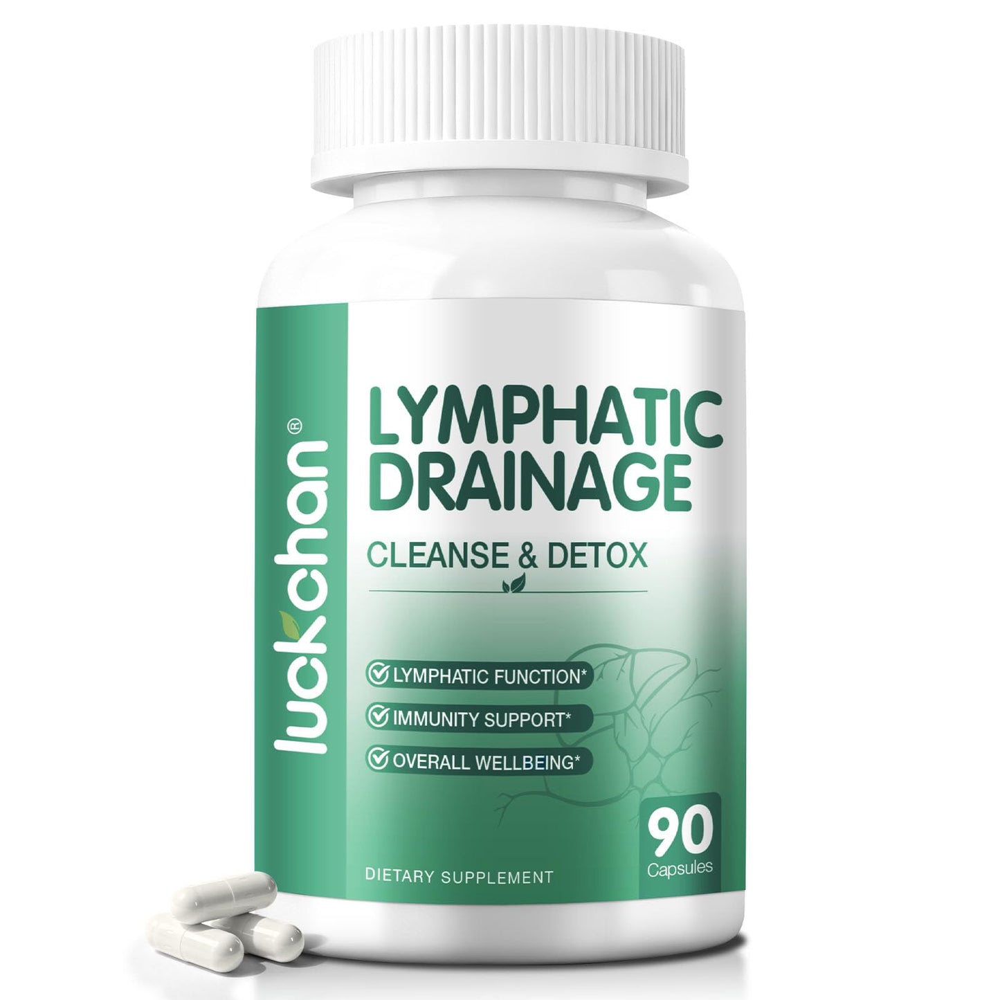 LUCKCHAN Lymphatic Drainage Supplements 91 Capsules