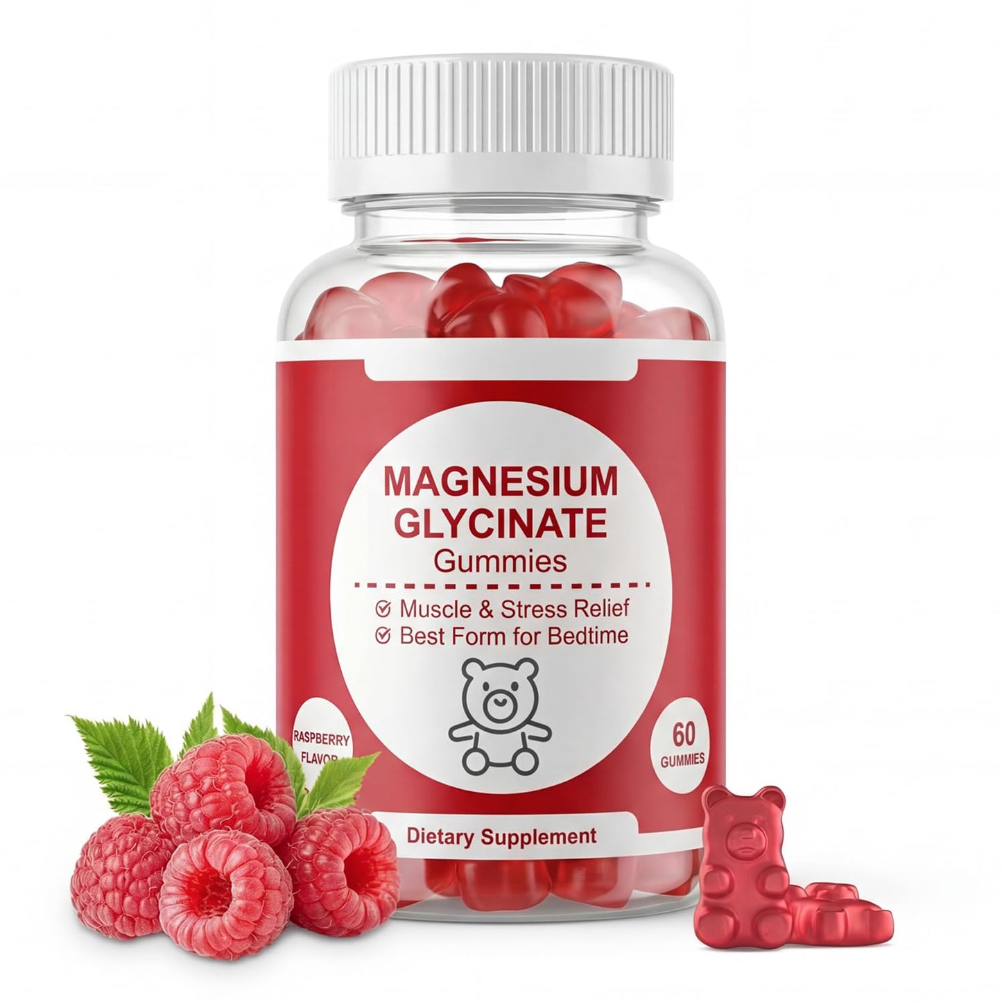 Belle&Beau Magnesium Glycinate Gummies 500mg, 60 Count