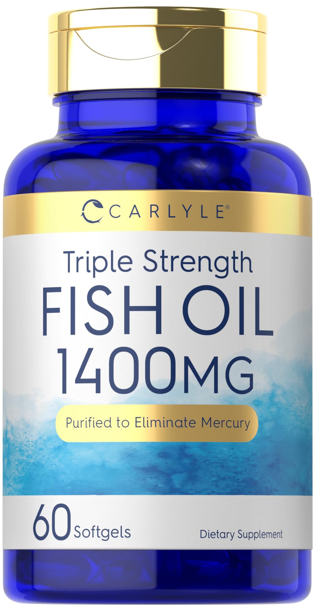 Carlyle Triple Strength Omega-3 Fish Oil 1400mg Softgels 60 Count